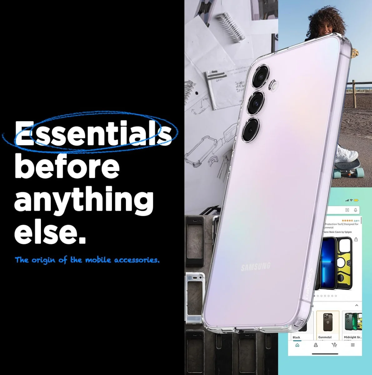 Spigen Liquid Crystal Samsung Galaxy A55 Hoesje Back Cover Transparant afbeelding 5