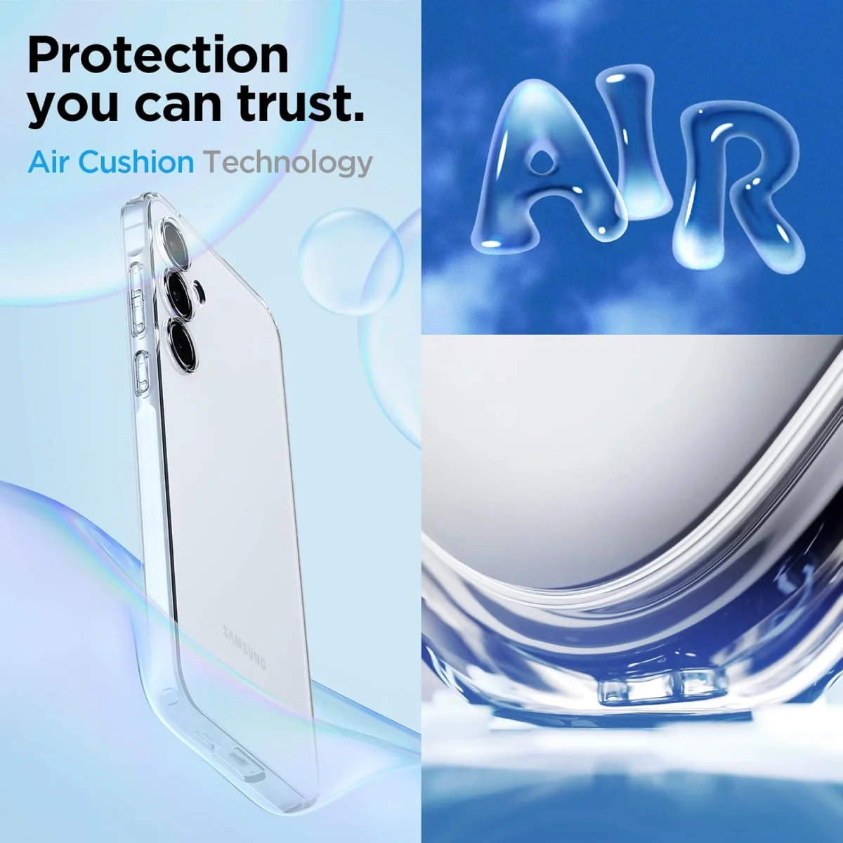 Spigen Liquid Crystal Samsung Galaxy A55 Hoesje Back Cover Transparant afbeelding 2