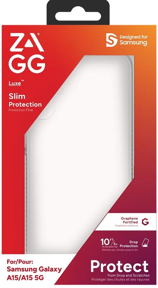 ZAGG Luxe Samsung Galaxy A15 Hoesje 3M Valbescherming Transparant afbeelding 14
