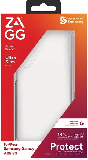 ZAGG Crystal Palace Samsung A25 Hoesje 4M Drop Proof Transparant afbeelding 2