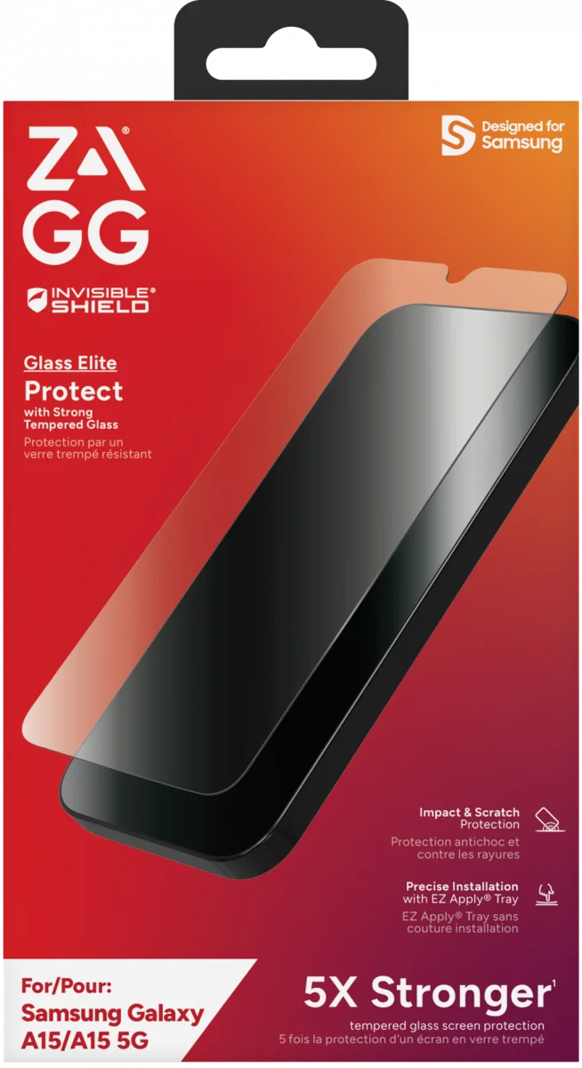 ZAGG InvisibleShield Glass Elite Samsung Galaxy A15 Screen Protector afbeelding 1