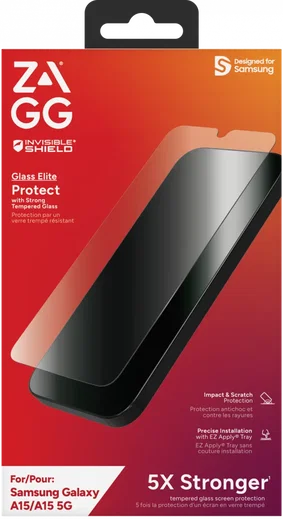 ZAGG InvisibleShield Glass Elite Samsung Galaxy A15 Screen Protector afbeelding 1