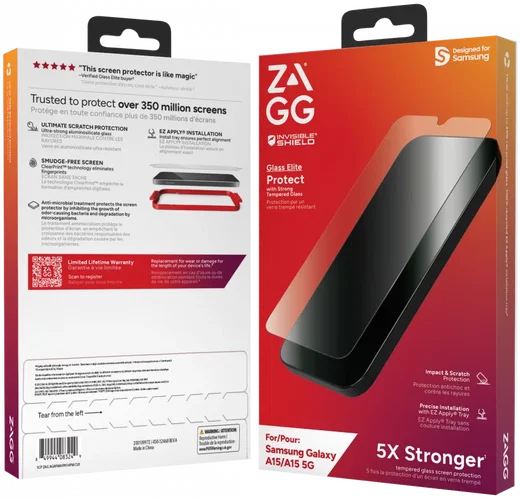 ZAGG InvisibleShield Glass Elite Samsung Galaxy A15 Screen Protector afbeelding 5