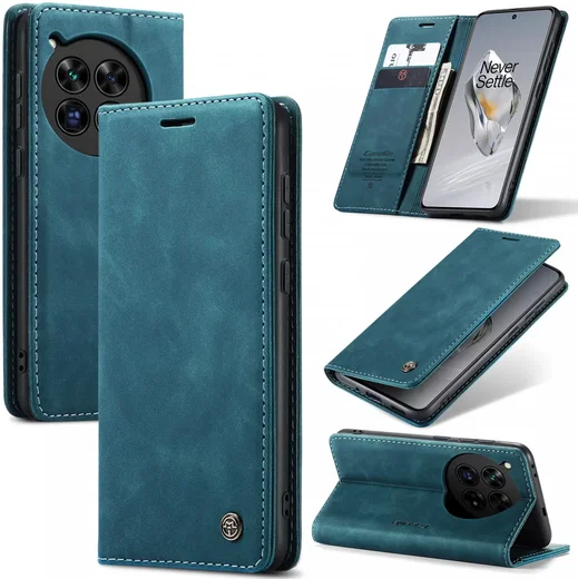 CaseMe 013 OnePlus 12 Hoesje Book Case met Standaard Blauw afbeelding 2