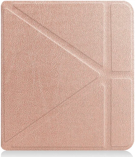 Kobo Sage Hoes Origami Book Case met Standaard Roze Goud afbeelding 2