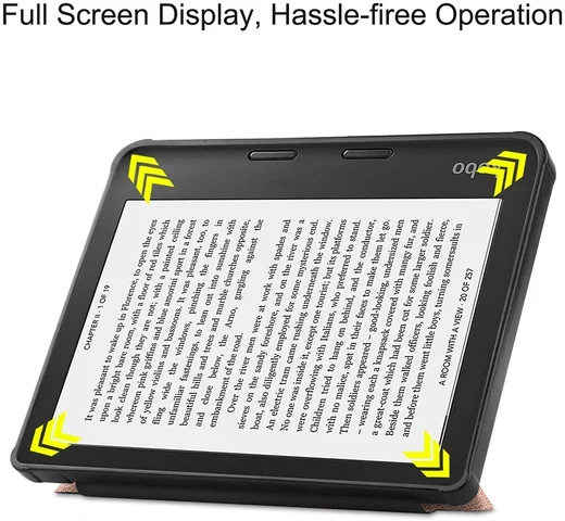 Kobo Sage Hoes Origami Book Case met Standaard Roze Goud afbeelding 4