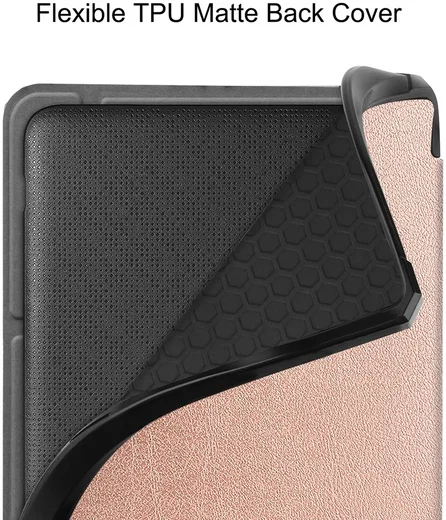 Kobo Sage Hoes Origami Book Case met Standaard Roze Goud afbeelding 8