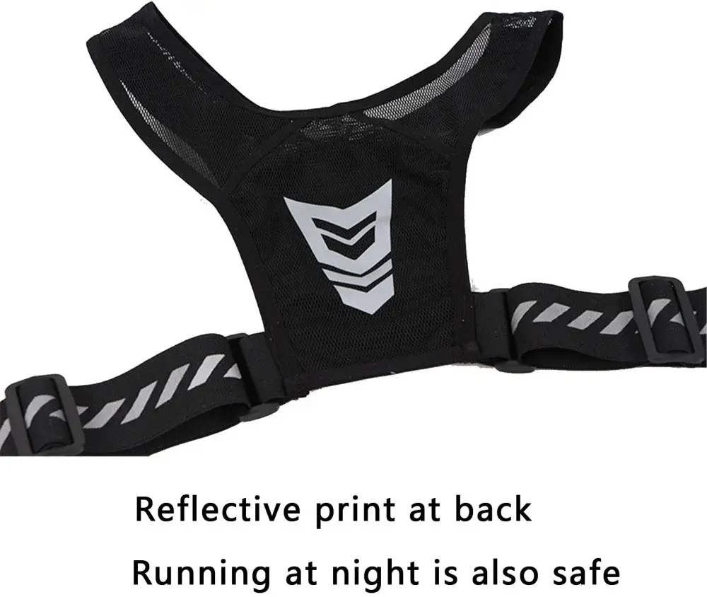 Reflecterend Hardloopvest met Bidonhouder en Telefoonhouder Zwart afbeelding 5