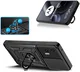 Motorola Edge 30 Neo Hoesje met Camera Slider en Kickstand Ring Zwart afbeelding 2
