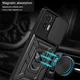 Motorola Edge 30 Neo Hoesje met Camera Slider en Kickstand Ring Zwart afbeelding 4