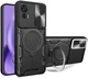 Motorola Edge 30 Neo Hoesje met Magnetische Kickstand Ring Zwart afbeelding 1