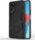 Oppo A58 Hoesje Shockproof Kickstand Back Cover Zwart