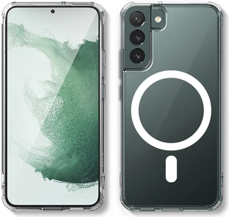 Samsung Galaxy S24 Plus Hoesje met MagSafe Dun TPU Transparant afbeelding 1