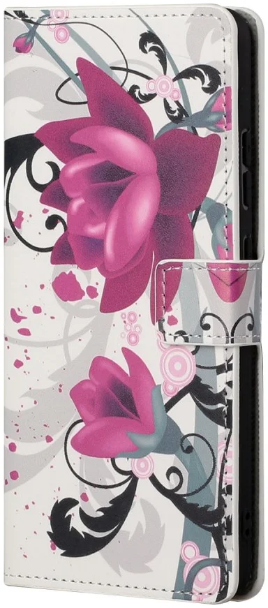 Google Pixel 8a Hoesje Portemonnee Book Case Bloemen Print afbeelding 4
