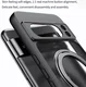Google Pixel 8a Hoesje met MagSafe Back Cover met Ring Kickstand Zwart afbeelding 5