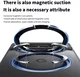 Google Pixel 8a Hoesje met MagSafe Back Cover met Ring Kickstand Clear afbeelding 3
