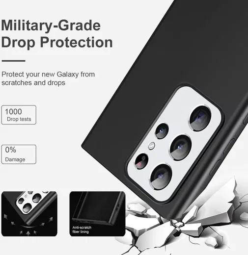 Samsung Galaxy S24 Ultra Hoesje TPU met MagSafe Back Cover Zwart afbeelding 3