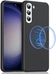 Samsung Galaxy S24 Plus Hoesje TPU met MagSafe Back Cover Zwart afbeelding