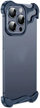 Apple iPhone 15 Pro Hoesje Edge Cover met Camera Bescherming Blauw