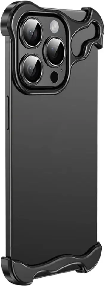 Apple iPhone 15 Pro Max Hoesje Edge Cover met Camera Bescherming Zwart afbeelding 1