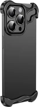 Apple iPhone 15 Pro Max Hoesje Edge Cover met Camera Bescherming Zwart