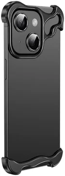Apple iPhone 15 Hoesje Edge Cover met Camera Bescherming Zwart