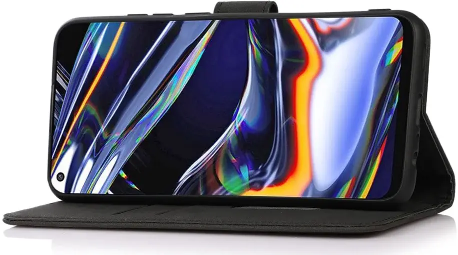 KHAZNEH Samsung Galaxy Xcover 7 Hoesje Retro Wallet Book Case Zwart afbeelding 3