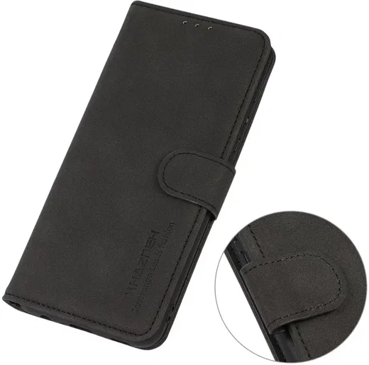 KHAZNEH Samsung Galaxy Xcover 7 Hoesje Retro Wallet Book Case Zwart afbeelding 5