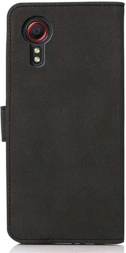 KHAZNEH Samsung Galaxy Xcover 7 Hoesje Retro Wallet Book Case Zwart afbeelding 7