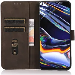 KHAZNEH Samsung Galaxy Xcover 7 Hoesje Retro Wallet Book Case Bruin afbeelding