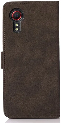 KHAZNEH Samsung Galaxy Xcover 7 Hoesje Retro Wallet Book Case Bruin afbeelding 7