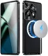 OnePlus 12 Hoesje met MagSafe Back Cover Transparant/Zwart afbeelding 10