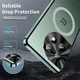 OnePlus 12 Hoesje met MagSafe Back Cover Transparant/Groen afbeelding 3
