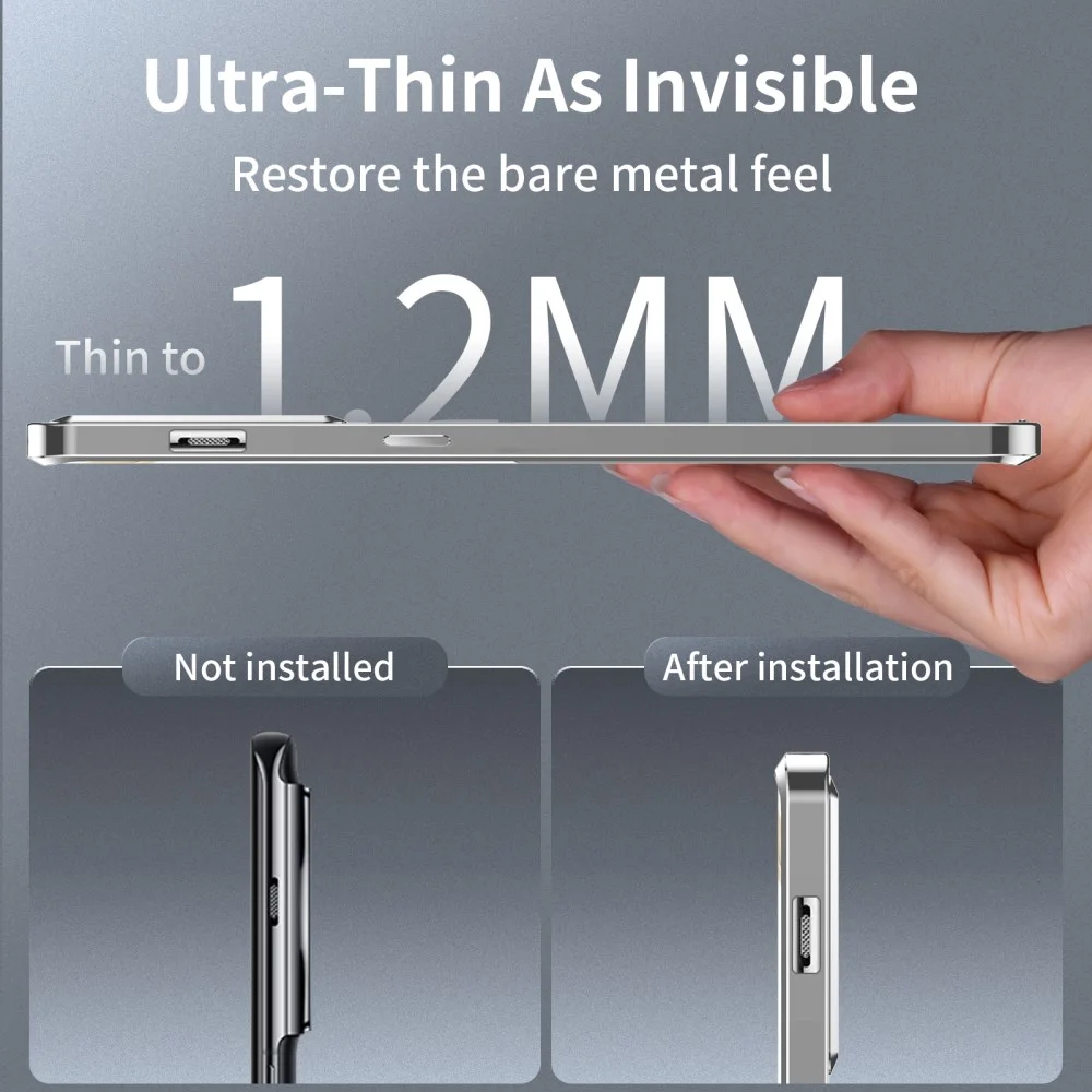 OnePlus 12 Hoesje met MagSafe Back Cover Transparant/Zilver afbeelding 7