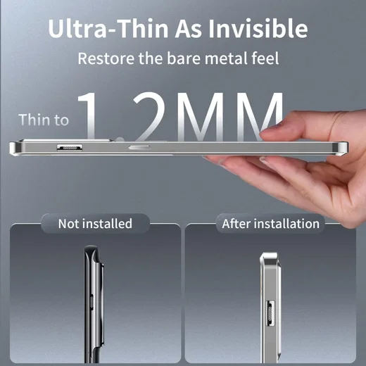 OnePlus 12 Hoesje met MagSafe Back Cover Transparant/Zilver afbeelding 7