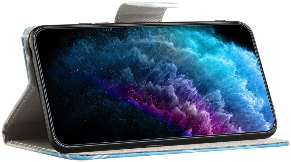 Samsung Galaxy Xcover 7 Hoesje Portemonnee Book Case Boom Print afbeelding 3