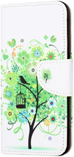 Samsung Galaxy Xcover 7 Hoesje Portemonnee Book Case Boom Print afbeelding 4