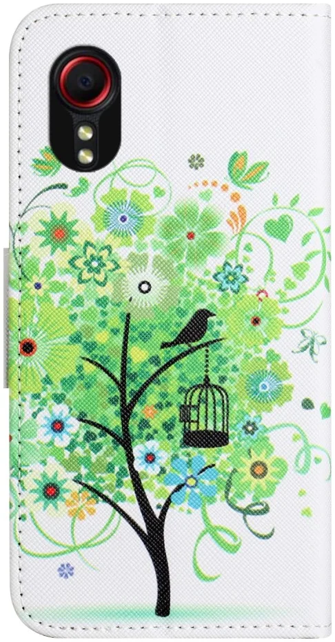 Samsung Galaxy Xcover 7 Hoesje Portemonnee Book Case Boom Print afbeelding 5