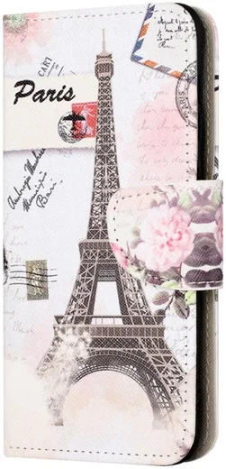 Samsung Galaxy Xcover 7 Hoesje Portemonnee Book Case Eiffeltoren Print afbeelding 4