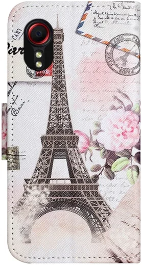 Samsung Galaxy Xcover 7 Hoesje Portemonnee Book Case Eiffeltoren Print afbeelding 5