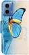 Motorola Moto G34 Hoesje Portemonnee Book Case Vlinder Print afbeelding 5