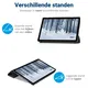 Nokia T21 Hoes Tri-Fold Book Case met Standaard Zwart afbeelding 5