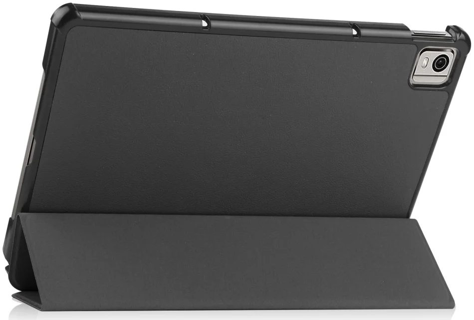 Nokia T21 Hoes Tri-Fold Book Case met Standaard Zwart afbeelding 11