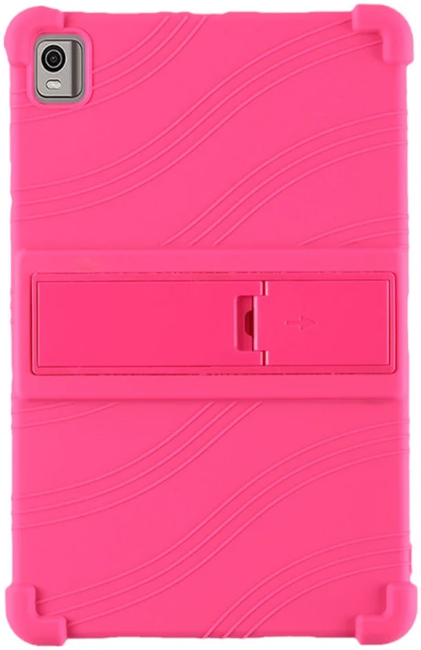 Nokia T21 Hoes Siliconen Back Cover Roze afbeelding 2