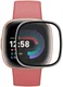 ENKAY - Fitbit Versa 4 / Sense 2 Screenprotector - 3D Curved Edges Glass afbeelding 1
