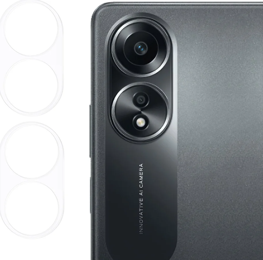 Oppo A58 4G Camera Lens Protector Tempered Glass (2-Pack) afbeelding 1