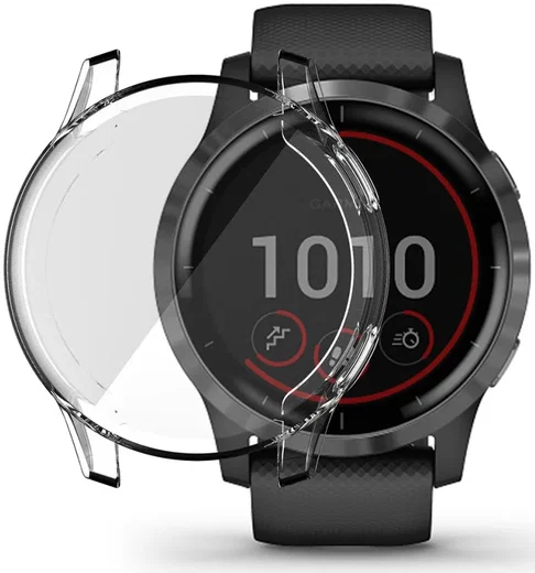 Garmin Venu 2S / Vivoactive 4S Hoesje - Full Protect Flexibel TPU - Transparant afbeelding 1