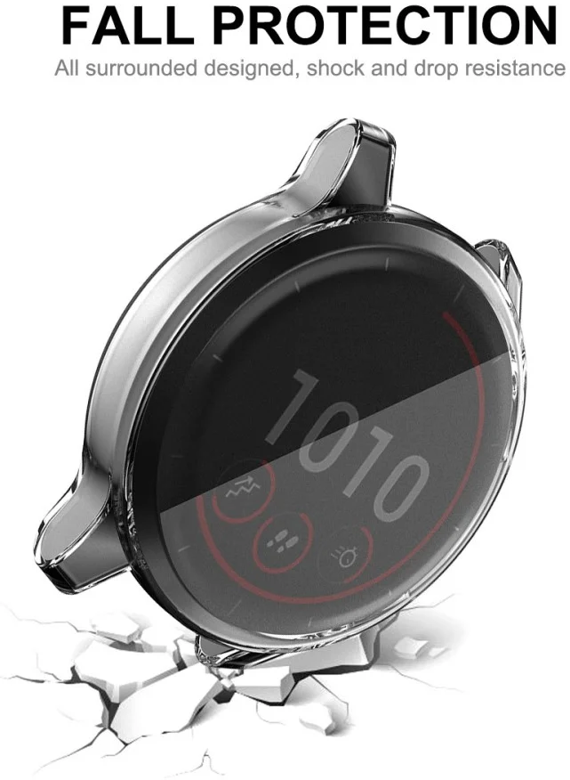 Garmin Venu 2S / Vivoactive 4S Hoesje - Full Protect Flexibel TPU - Transparant afbeelding 4