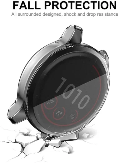Garmin Venu 2S / Vivoactive 4S Hoesje - Full Protect Flexibel TPU - Transparant afbeelding 4