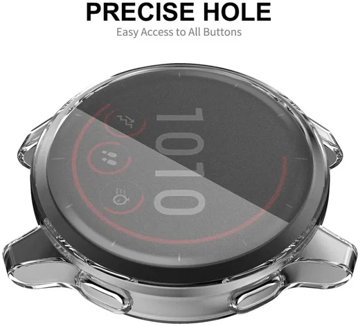 Garmin Venu 2S / Vivoactive 4S Hoesje - Full Protect Flexibel TPU - Transparant afbeelding 7